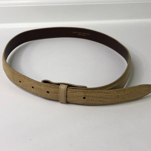 BKC Lot of 2 Black/Yellow Exotic Skin Belts Sz2 main image 11